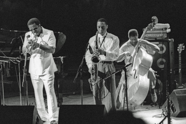 Ralph Moore and Freddie Hubbard, JVC Capital Jazz Festival, Royal Festival Hall, London, Sept 1993. Creator: Brian O'Connor.