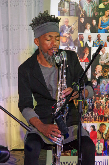 Julien Stella, NoSax NoClar, Watermill Jazz Club, Dorking, Surrey, May 2024. Creator: Brian O'Connor.