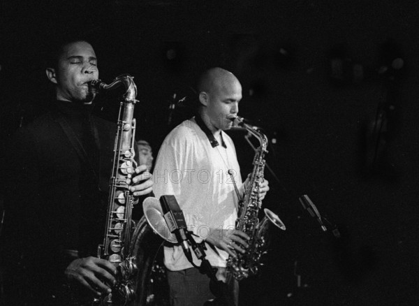 David Sanchez and Miguel Zenon, Pizza Express, Dean St, London, Nov 2001. Creator: Brian O'Connor.