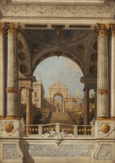 Perspective View (Stage design), c1720-1730. Creator: Canaletto (1697-1768).
