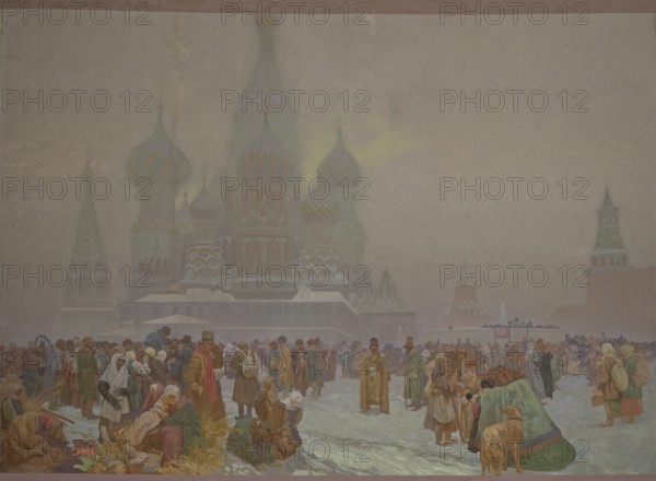 The Abolition of Serfdom in Russia (The cycle The Slav Epic), 1914. Creator: Mucha, Alfons Marie (1860-1939).
