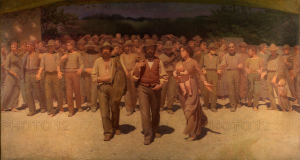 The Fourth Estate (Il Quarto Stato), 1901. Creator: Pellizza da Volpedo, Giuseppe (1868-1907).