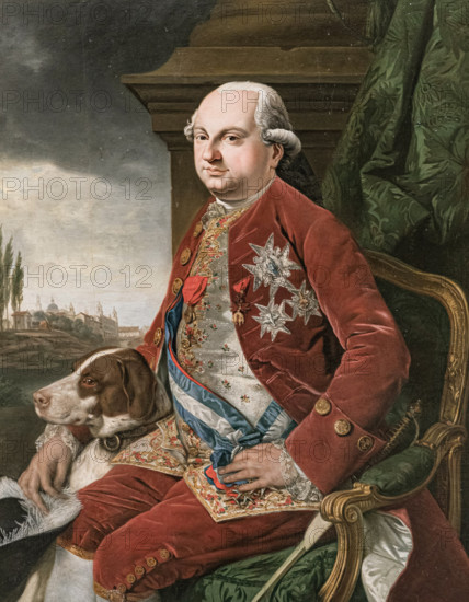 Portrait of King Ferdinand IV of Naples and Sicily (1751-1825), 1778-1779. Creator: Zoffani, Johann (1733-1810).
