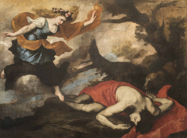 Venus and Adonis, 1636. Creator: Ribera, José (Jusepe), de (1591-1652).