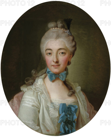Portrait of Princess Elzbieta Izabela Lubomirska, née Countess Czartoryska (1736-1816), 18th century Creator: Krafft, Per, the Elder (1724-1793).