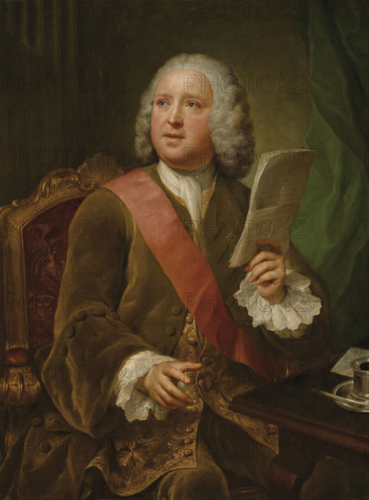 Portrait of Sir Charles Hanbury Williams (1708-1759), c1751. Creator: Mengs, Anton Raphael (1728-1779).