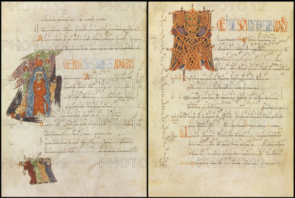 The Mozarabic Antiphonary from the Cathedral of León (the León Antiphonary)..., 10th-11th century. Creator: Anonymous.