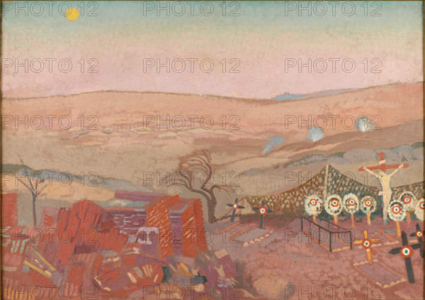 Benay Cemetery, near Saint-Quentin, 1917. Creator: Denis, Maurice (1870-1943).