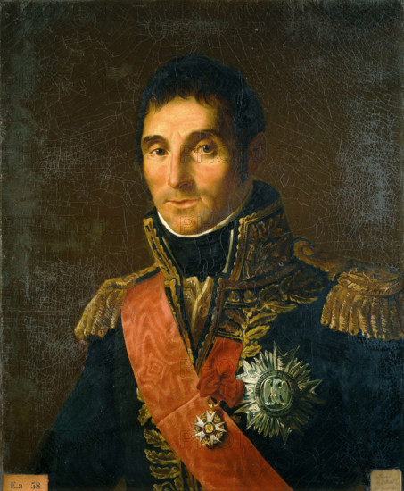 Portrait of André Masséna (1758-1817), Prince of Essling, Duke of Rivoli, Marshal of the... , 1834. Creator: Gros, Antoine Jean, Baron (1771-1835).