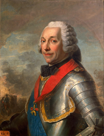 Portrait of Charles Louis Auguste Fouquet, duc de Belle-Isle (1684-1761), Marshal of France. Creator: Anonymous.