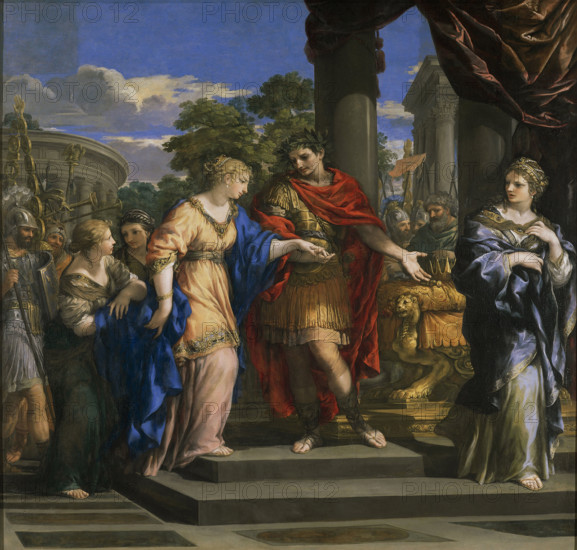 Caesar Restoring Cleopatra to the Throne of Egypt, 1637. Creator: Cortona, Pietro da (1596-1669).