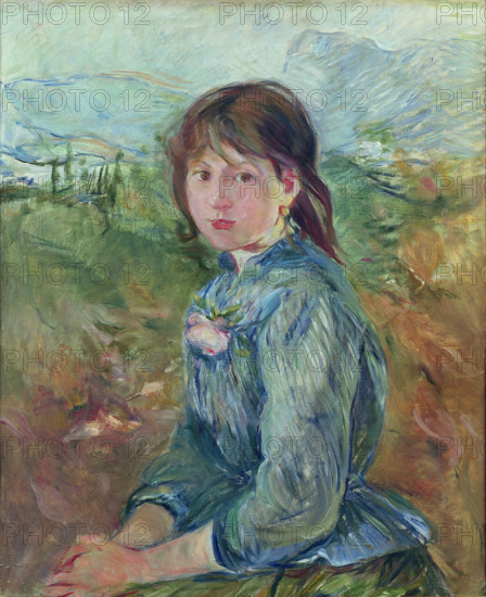 La Petite Niçoise (The Small Girl from Nice) , 1889. Creator: Morisot, Berthe (1841-1895).