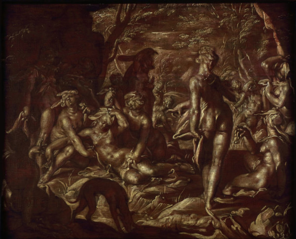 Jupiter and Callisto, 17th century. Creator: Wtewael, Joachim (1566-1638).
