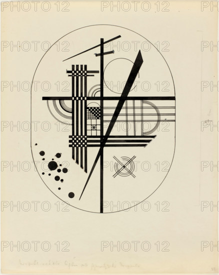 Illustration for "Point and Line to Plane", 1925. Creator: Kandinsky, Wassily Vasilyevich (1866-1944).