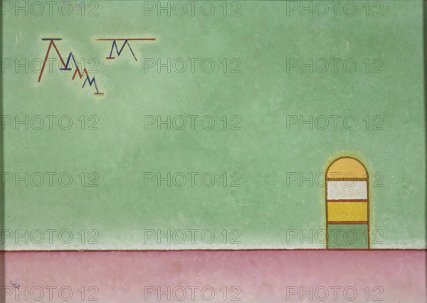Grünleer (Empty Green), 1930. Creator: Kandinsky, Wassily Vasilyevich (1866-1944).