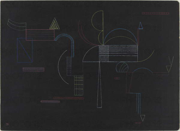 Von hier bis dort (From Here to There), 1933. Creator: Kandinsky, Wassily Vasilyevich (1866-1944).