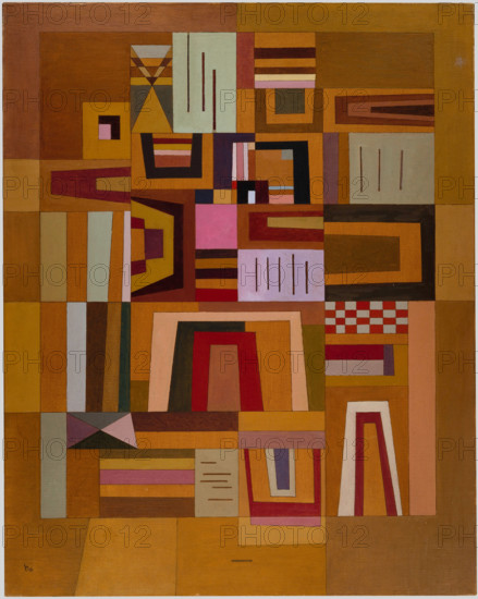 Ausgleichrosa (Pink Compensation), 1933. Creator: Kandinsky, Wassily Vasilyevich (1866-1944).