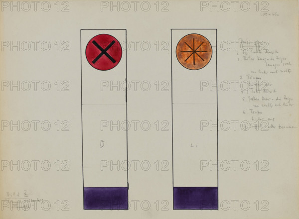 Picture X. Samuel Goldenberg, 1928. Creator: Kandinsky, Wassily Vasilyevich (1866-1944).