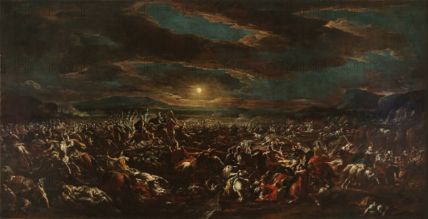 Joshua Commanding the Sun to Stand Still , 1721-1727. Creator: Spolverini (Mercanti), Ilario Giacinto (1657-1734).