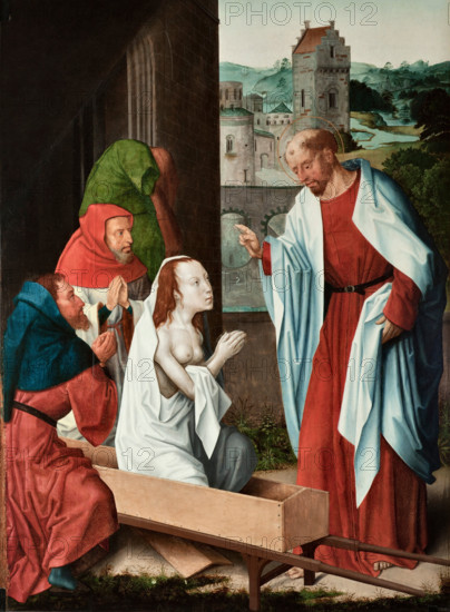 The Resurrection of Drusiana, 1490-1500. Creator: Master of Saint John the Evangelist (active 1490-1500).