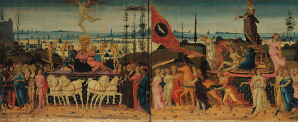 Triumph of Love and Triumph of Chastity , 1485-1490. Creator: Jacopo del Sellaio (1442-1493).