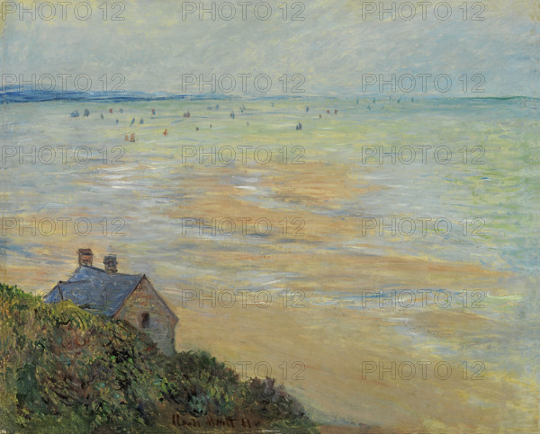 The Hut in Trouville, Low Tide, 1881. Creator: Monet, Claude (1840-1926).