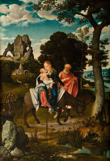 The Flight into Egypt, c1520. Creator: Cleve, Joos van (ca. 1485-1540).