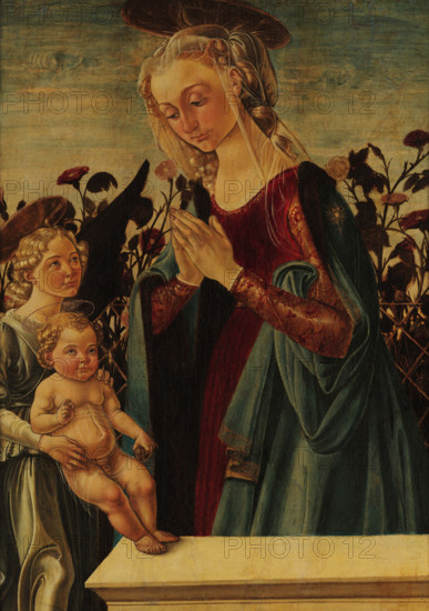 Virgin and Child with an Angel, Second Half of the 15th century. Creator: Biagio d'Antonio, (Tucci) (1446-1516).