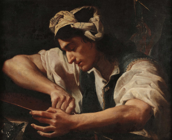 Portrait of Ercole Lelli (1702-1766), c1725. Creator: Sorbi, Giovanni (1695-1764).