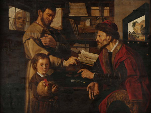 At a moneylender, First Half of 17th century. Creator: Stap, Jan Woutersz. (1599-1663).