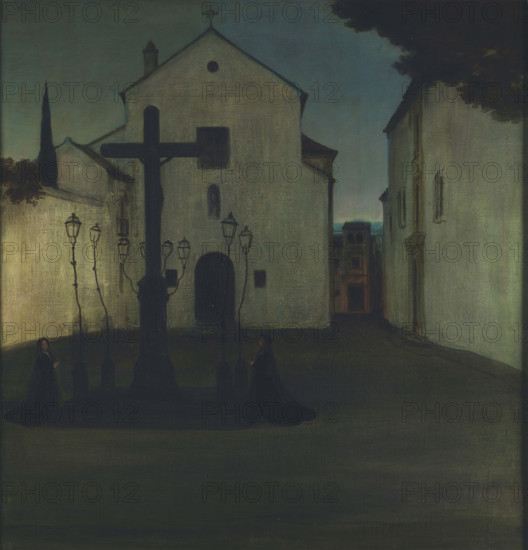 Plaza de los Dolores, 1900-1930. Creator: Romero de Torres, Julio (1874-1930).