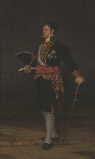 Portrait of José Miguel de Carvajal-Vargas, 2nd Duke of San Carlos, 1815. Creator: Goya, Francisco, de (1746-1828).