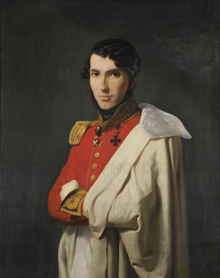 Portrait of the poet Andrea Maffei (1798-1885), 1825-1835. Creator: Bellosio, Carlo (1801-1849).