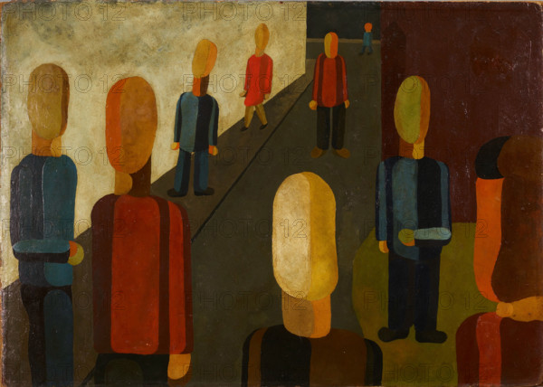 Suburban Street, 1930. Creator: Seiwert, Franz Wilhelm (1894-1933).