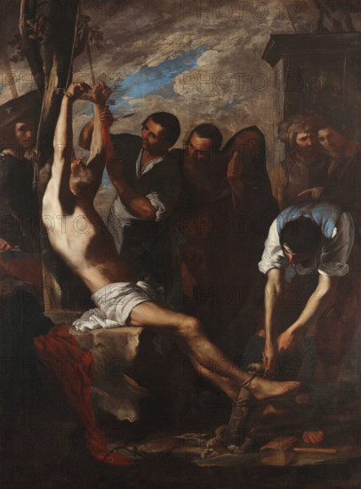 The Martyrdom of Saint Bartholomew, c1635. Creator: Cavallino, Bernardo (1616-1656).