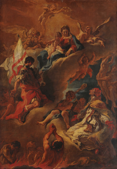 The Virgin Interceding for the Souls in Purgatory, 1688. Creator: Ricci, Sebastiano (1659-1734).