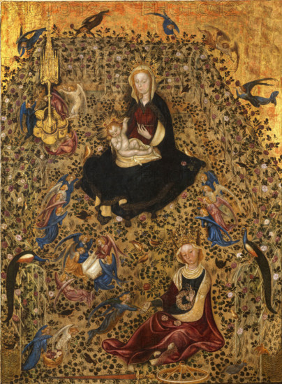 Madonna of the Rose Garden, 1420. Creator: Sassetta (1392-1450).