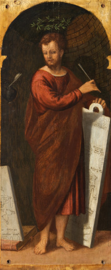 Claudius. From the Polyptych of the Four Crowned Martyrs, 1552. Creator: Badile, Antonio (1518-1560).