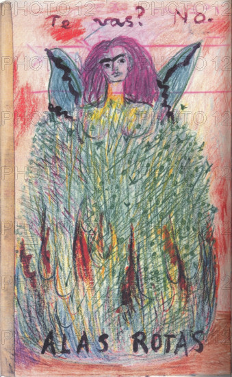 Page from Frida Kahlo's diary. Creator: Kahlo, Frida (1907-1954).