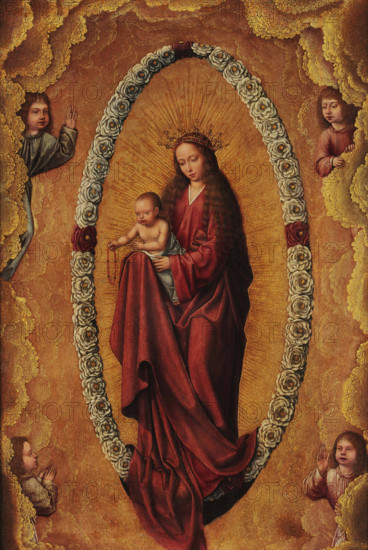 The Virgin of the Rosary. Creator: Massys, Quentin .
