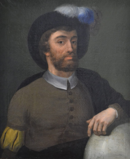 Portrait of Juan Sebastián Elcano (1486-1526), 19th century. Creator: Anonymous.