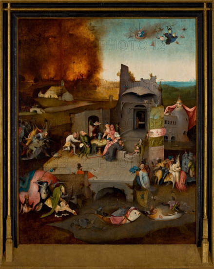 The Temptation of Saint Anthony, c1500. Creator: Bosch, Hieronymus (c. 1450-1516).