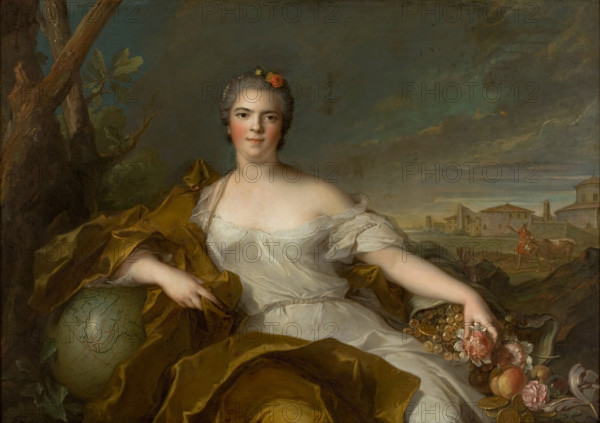 Louise Élisabeth of France (1727-1759), Duchess of Parma - The Earth, 1750. Creator: Nattier, Jean-Marc (1685-1766).
