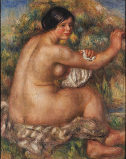 Bather Drying her Right Arm (Large Sitting Nude), 1912. Creator: Renoir, Pierre Auguste (1841-1919).
