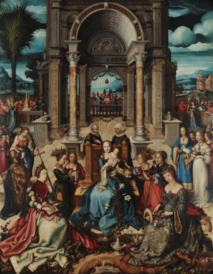The Virgin and Child with Saints. Creator: Holbein, Hans, the Elder (1465-1524).