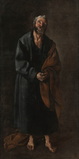 Heiliger Petrus. Creator: Zurbarán, Francisco, de (1598-1664).