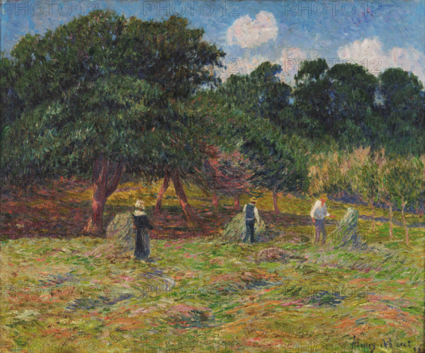 Hay harvest, 1898. Creator: Moret, Henry (1856-1913).