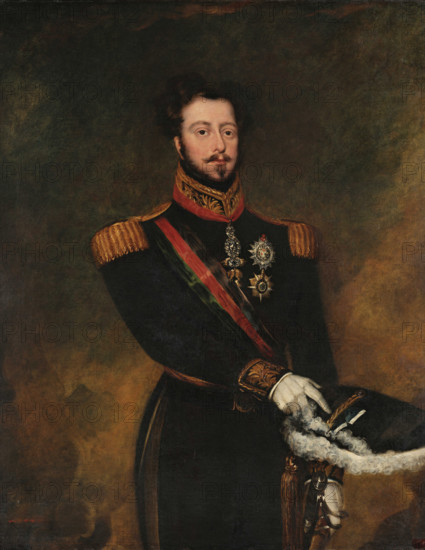 Portrait of King Pedro IV of Portugal (1798-1834), First quarter of 19th century. Creator: Sendim, Maurício José do Carmo (1786-1870).
