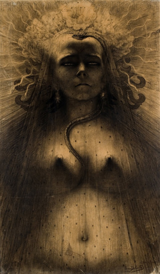 L'Idole de la Perversité (The Idol of Perversity), 1891. Creator: Delville, Jean (1867-1953).