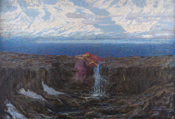 La voce del ruscello (The Sound of the Stream), 1904. Creator: Longoni, Emilio (1859-1932).